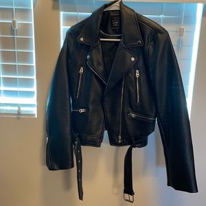 Zara leather jacket